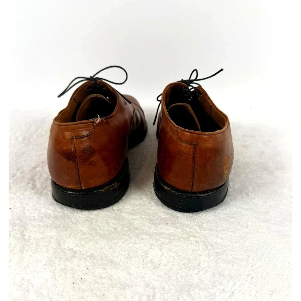 Allen Edmonds Byron Brown Cap Toe Oxford Dress Shoes Men's 10.5 D USA